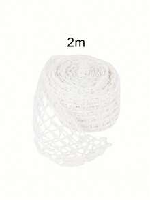 1m/2m/5m White Mesh Net Tube, Elastic Meat Net Roll, Suitable For Beef, Sausage, Ham, Durable Kitchen Smoked & Cooking Accessory
