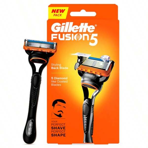 GILLETTE Gillette Men's Shaver Manual Basic 1 Knife Holder 1 Blade Head 5 Layers Of Blade Shaver Manual Birthday Gift For Boyfriend