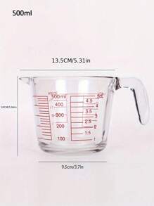 1 Calibrated Glass Measuring Cup Set - 1 Ounce, 2 Tablespoons, 6 Teaspoons, 30 Milliliters - Durable, Microwave Safe, For, Wine, Etc. - Basic Kitchen Tools, Kitchen And Home, School Supplies, Measuring Cup, Kitchen Accessories, Laboratory