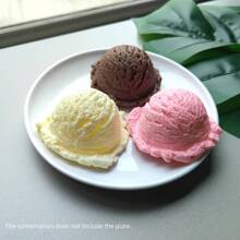 Simulation Ice Cream Ball Model Fake Sweet Cone Dessert Shop Lifelike Decor Photography Props Display Fake Food Model Ornament DIY Accessory