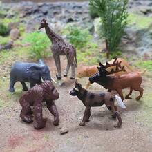 6/18 Simulated Mini Grassland Reptile Model Children's Cognitive Education Toys, Cake Top Decoration, Christmas And Halloween Holiday Gifts - Multicolor - View 5