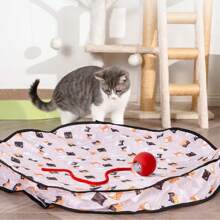 Cat Toy, Indoor Entertainment, Cat & Mouse - Interactive Plush Ball Cat Toy - Chasing Electric Mouse, USB Rechargeable, Durable & Bite-Resistant Ball, Auto Obstacle Avoidance, Suitable For All Indoor Cat Breeds, Indoor Cat Toy