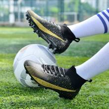 New Recommendation Teenage Football/Soccer Shoes, School Student Competition Training Long Spikes, Wear-Resistant Anti-Slip Gripping, Unisex Adult