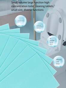 30pcs Toilet Cleaning Sheets, Toilet Cleaner, Floor Cleaner, Household Floor Cleaning Sheets, Toilet Deodorizer, Toilet Bowl Cleaner, Odor Remover, Toilet Descaling Cleaning Sheets, To Remove Urine Stains And Odor, Cleaning Supplies Bathroom Decor Fall Decor - Multicolor - View 10