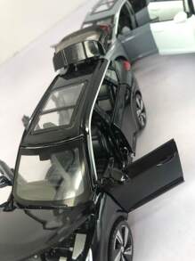 1pc Simulation Zinc Alloy Die-Cast Offroad SUV Car Model, 5.78inch Length X 2.55inch Width X 1.96inch Height, Realistic Exterior Alloy Toy Car With Openable Doors & Hood, Movable Tires, Detailed Interior, Lights & Sound Effects, Suitable As Collection/Gift For Boys/Kids