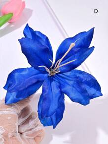 1pc Tropical Style Faux Flower Hair Clip, Suitable For Travel Photo Shoot And Outfit Accessory Claw Clips Hair Claws Hair Barrettes