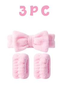 1/6pcs Set Of Soft Facial Headbands, Wristbands, Hair Clips And Scrunchies, Including Washing Face Scrunchie, Headband, Wristband, Fluffy Hair Scrunchie And Flower Hair Clip, Makeup Headband And Wristband, Fluffy Makeup Headband For Washing Face, Skincare Headband, Beauty, Skincare Products, Spa, Self-Care, Skincare Tools, Facial Care, Beauty Supplies, Skin, Facial Cleanser, Face - Multicolor - View 16