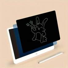 Tabletă de scris LCD mare de 16 inci, include tablă de desen electronică ștergătoare - Bloc de schițe portabil potrivit pentru adolescenți și adulți, excelent pentru acasă, birou, școală - ideal pentru cadouri de sărbători, rechizite școlare, material PVC alb, alimentată cu baterii (nereîncărcabilă), pentru întoarcerea la școală