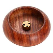 1PC Ebony Circular Home Aromatherapy Stove Suitable For Hydrotherapy, Yoga And Meditation, Home Decoration And Unique Gift Ideas, Incense Burner Rack, Room Decoration, Creative Incense Burner Plate