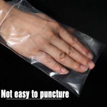 100 piezas de bolsas de plástico reutilizables con cierre hermético de 1-12 pulgadas, combo de 200 piezas, grosor de 0.062mm/2.44Mil, bolsas de plástico transparente para congelar, joyería, ropa, campamento al aire libre, regalos, almacenamiento de muebles, flores, aniversarios