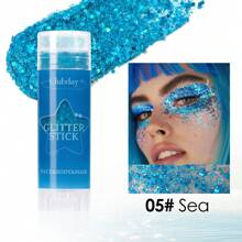 1PC/3PCS/6PCS Holographic Glitter Gel, Long-Lasting Waterproof And Sweat-Proof Party Glitter, Suitable For Stage Performances, Dazzling, Mermaid Theme Holographic Thick Glitter Festival Carnival Accessories