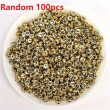 100pcs/Pack 7mm Multi-Color Heart Shaped Acrylic Beads For DIY Jewelry Making, Cute Acrylic Bead Set For Bracelets And Necklaces, Craft Supplies Without Power Required