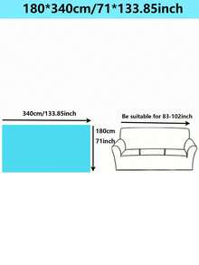 1 tấm bọc ghế sofa màu trơn, chăn sofa, tấm bảo vệ sofa bằng vải chenille, phù hợp cho mọi mùa, phòng ngủ và phòng khách, trang trí nhà cửa. - Xám - Xem 15