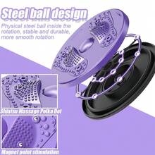 NetHong Body Shaping Waist Whisper Twisting Disc Board Waist Trainer Machine Exerciser For Lose Weight - Purple a - View 5