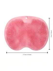 1pc/2pcs Silicone TPR Bath Massage Mat, Foot Massage Brush, Wall-Mounted Bathroom Back Scrubber With Suction Cup