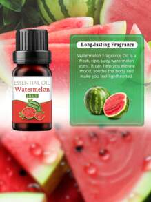 1 Pezzo 10ml Olio Essenziale Alla Fragranza Di Anguria, Adatto Per La Purificazione Dell'Aria Domestica, Aromaterapia Per Auto, Diffusore, Intensificatore, Umidificatore, Candela, Sapone, Purificazione Dell'Aria, Aromaterapia Dell'Aria Fresca - 10ml