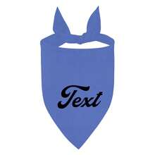 Customizable Pet Bibs, Dog Bandanas, Cat Scarves - Choose Name, Text, Fonts, Colors - Personalized Accessories With Diverse Options - Multicolor - View 10