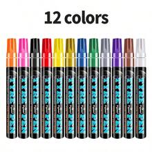 1pc Tire Pen, Tire Letter Shaped Pen, Waterproof, Fade-Resistant Graffiti Pen For Tire Decoration, Auto Paint Touch Up, Engine Screw Marking School Supplies, Back To School - Tire Paint Pen - View 22