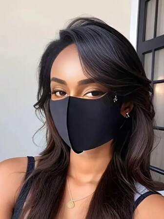 1/10 stuks ijszijden gezichtsmasker, 3D stereo gezichtsmasker, ademend, hittebestendig, UV-beschermend gezichtsmasker, dikke herfst/winterversie, dun, modieus, hoge wenkbrauwwaarde, zomers verkoelend effect, wasbaar, geschikt voor buitenactiviteiten, reizen, schoonheid, zonbescherming