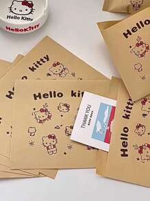 Sanrio 5/10 pezzi di borsette di stoccaggio in pelle di mucca a tema Hello Kitty, borsette per bracciali, borse carino da cartone animato, buste regalo, buste a bolle autoadesive, buste per imballaggio e stoccaggio