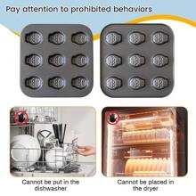 1pc 9-Cavity Fish-Shaped Nonstick Baking Pan, Mini Cake/Muffin/Madeleine Bakeware Cooking Tool