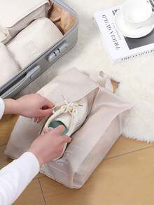 9pcs/Set Travel Packing Cubes, Large Capacity Zipper Organizer Bags, Hand-Held Travel Tote, Storage Bags, Mesh Bags, Cosmetic Pouch, Shoe Bag, Bottle Cover, Drawstring Bags, Regular Pouches, Luggage Bag, Underwear Organizer, Hospital Bag, Shirt, Underwear, Clothes, Cosmetics, Toiletries, Toothbrush And Toothpaste Waterproof Toiletry Kit,Boho Vibes - Multicolor - View 7