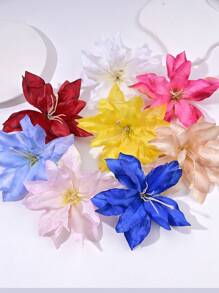 1pc Tropical Style Faux Flower Hair Clip, Suitable For Travel Photo Shoot And Outfit Accessory Claw Clips Hair Claws Hair Barrettes