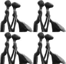 DreamsEden Couple Gifts Iron Sculpture, Timeless Anniversary Romantic Gift For Her Him Wife Husband Girlfriend Boyfriend Valentines Birthday, 6 Inch - Kissing Couple - View 6