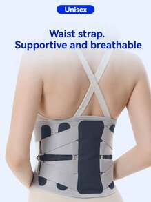 Waist Brace With Wide Compression, Fly-Knit Strap & Cooling Material For All-Day Comfort