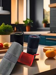 MOREKA Bluetooth Speaker Dual 10W 5.3 Bluetooth Speakers, Long Battery Life, High Quality Bass, Suitable For Any Occasion, Easy To Carry, Christmas Gift, Birthday Gift, Home Party, Holiday Party - 藍色 - 查看 4