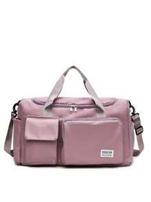 1 pezzo Borsa da viaggio multifunzionale personalizzabile per donne, borsa da palestra con scomparto asciutto/bagnato, manica trolley convertibile, borsa a tracolla con ricamo alla moda, borsa a tracolla pieghevole con scomparto per le scarpe, ottimo regalo per madre, amici, Natale, San Valentino, Festa della Mamma, Festa dell'Insegnante, Festa degli Infermieri, compleanno, forniture scolastiche, studenti di scuola media, studenti di scuola superiore, studenti universitari, matricole, studenti del secondo anno, studenti più giovani