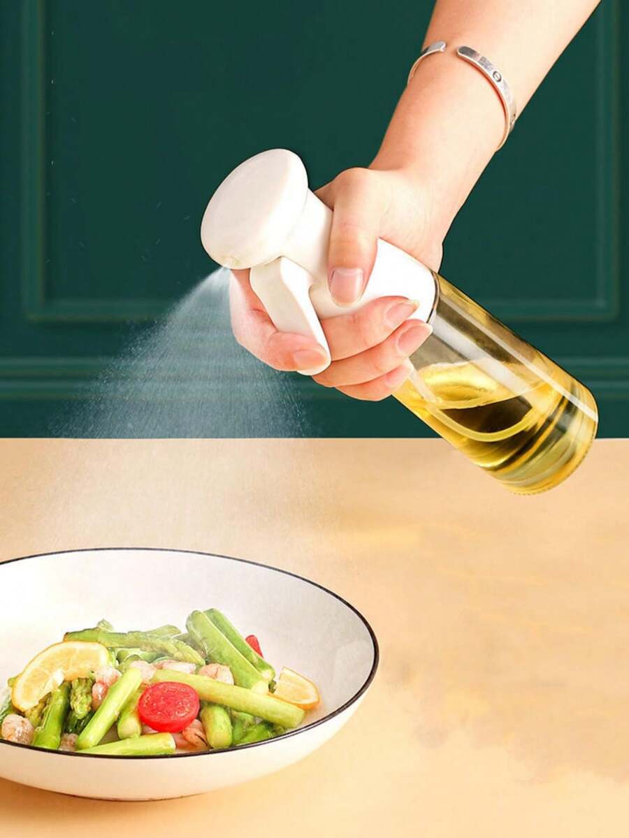 1pc Kitchen Oil Sprayer Bottle Mist Atomization Olive Oil Cooking BBQ Grease Reducing Spray Glass Dispenser - Black - View 1