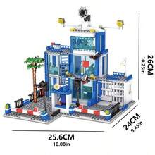 City Bus Station Building Model Toy Set, City Bus Depot Blocks Toy, Birthday Gift, Halloween And Christmas Gift - Multicolor - View 4