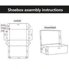 20X Clear Plastic Shoe Storage Boxes Drawer Stackable Foldable Organiser Durable - Clear - View 3