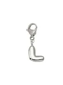 Lindas letras prateadas de bolha, lindo colar com pingente de bolsa - Pingente da sorte, lindas iniciais estilo hip-hop, letras de A a Z, pingente de bolsa e mochila de liga brilhante - Presente perfeito para aniversários e ocasiões especiais, chaveiro, bolsa, mochila, pingente, carro, presentes para mulheres e meninas, carteiras e acessórios para bolsas, presentes para o Dia dos Namorados, presentes para o Dia dos Professores, presentes para o Dia das Mães.