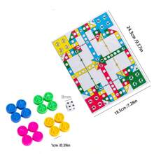 10pcs Mini Flight Chess Game Toy, Interactive Game Board For Activity, Holiday/Birthday Gift