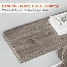 Tribesigns Console Table, Modern 39-Inch Entryway Table With Geometric Metal Legs, Accent Wood Sofa Table For Entrance, Foyer And Living Room