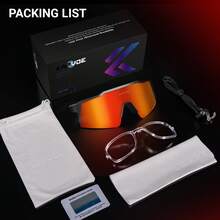 KAPVOE New Polarized Cycling Glasses Beach Essentials Men Outdoor MTB Pool Fishing Glasses Women Bicycle Riding Sports Bike Equipment Travel Accessories - Đỏ-08 - Xem 5