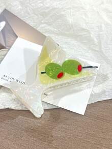 3个/1个鸡尾酒橙汁造型发夹,全新设计,适合丸子头装饰,节日礼物,秋冬季爪夹发饰,适合女士度假装扮和夏季海滩造型 - 彩色 - 查看 11