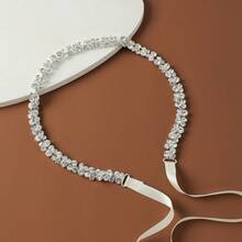 水钻腰带 女士正式礼服腰带 钻石闪亮婚礼新娘腰带 情人节配饰