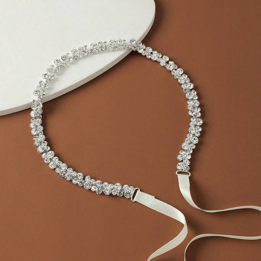 水钻腰带 女士正式礼服腰带 钻石闪亮婚礼新娘腰带 情人节配饰