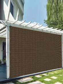 1 件遮阳布 90% 咖啡色遮阳网 遮阳网适用于花园露台、植物遮阳帆温室户外凉亭草坪遮阳布适用于狗屋鸡舍更易于悬挂遮阳网罩