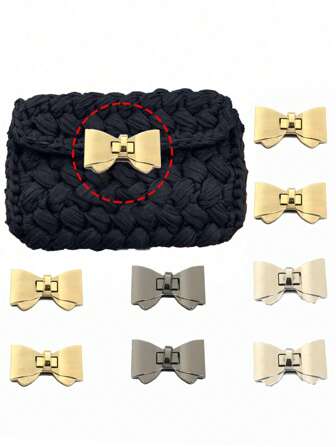 Fecho de laço para malas, acessórios de ferragens, fecho giratório de metal para bolsas de couro, fecho para bolsas e carteiras, suprimentos para confecção de bolsas DIY, fecho de reposição para malas, mochilas, bolsas, bolsas a tiracolo e carteiras, adequado para carteiras, bolsas e fechos de metal para bolsas, fechos para artesanato DIY.