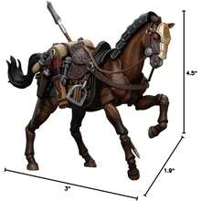 1/18 Action Figures Dark Source JiangHu Northern Hanland Empire Armored Horse - Brown - View 7