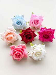 10 Stücke zufällige Farbe Frauen Hibiskus Haarclips, Hawaii Blumenclips, Pflaumenbüten-Schaum-Haarclips, Hawaii Tropen Party Dekorationen, Strand Schwimmbad Urlaubskleidung, Hawaii Party Zubehör Klauen Clips Haarclips Haarspangen