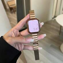 1 Peça Pulseira de Feminina, Pulseira de Metal Compatível com 45/46/49/38/40/41/42/44mm Compatível com Ultra/SE/10/9/8/7/6/5/4/3/2/1