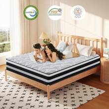 Matratze, Taschenfederkernmatratze 160x200 cm Höhe 24 cm – 7-Zonen Härtegrad H3, Optimaler Komfort und Rückenstütze, Federkernmatratze für Ergonomische Rückenentlastung