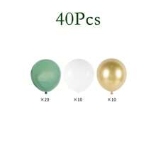 114 pièces Kit d'arche de ballons vert olive, Kit de guirlande de ballons vert sauge, Kit de ballons confettis vert blanc or pour décorations de fête d'anniversaire, décoration de fête de la jungle, cadeaux d'été, mariage, retour à l'école, fournitures scolaires, décoration de chambre