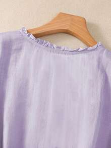 Women's Spring/Summer Embroidered Loose Retro Boho Mid-Sleeve Blouse