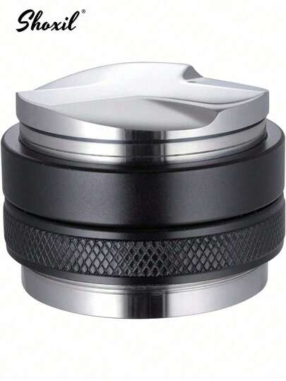 shoxil 1pc Coffee Distributor & Hand Tamper, Coffee Distributor, Coffee Leveler, Espresso Hand Tamper, Dual Head Coffee Leveler For 51mm 53mm 58mm Breville Portafilter, Adjustable Depth